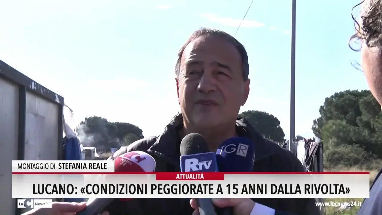 Lucano: «Condizioni peggiorate a 15 anni dalla rivolta»