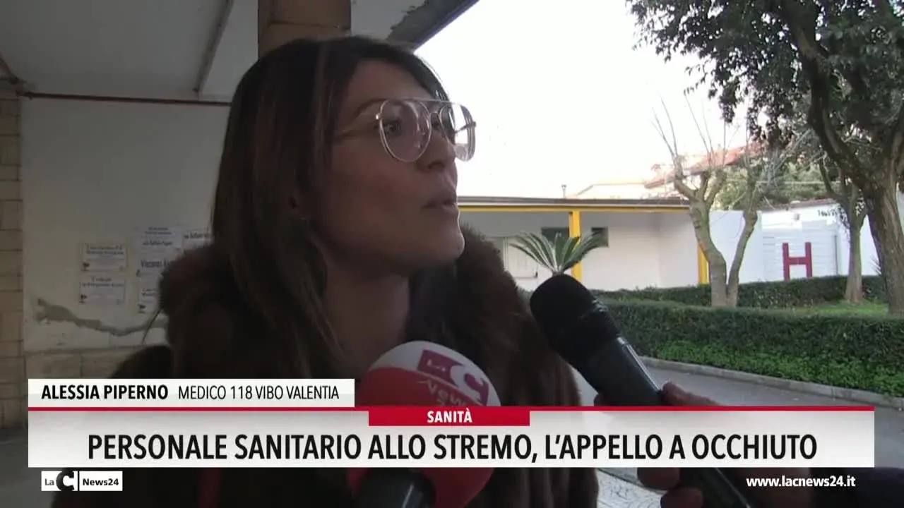 Personale sanitario allo stremo l'appello a Occhiuto