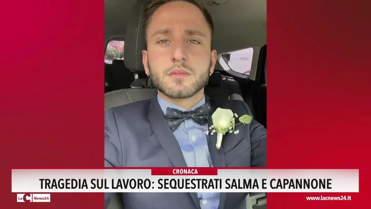 Tragedia sul lavoro, sequestrati salma e capannone