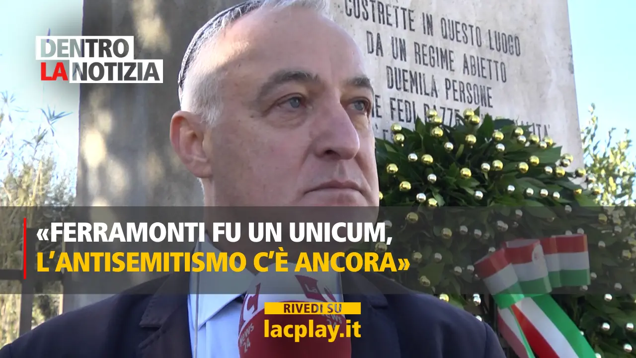 Il monito da Ferramonti: «Attenzione, l’antisemitismo non è morto»