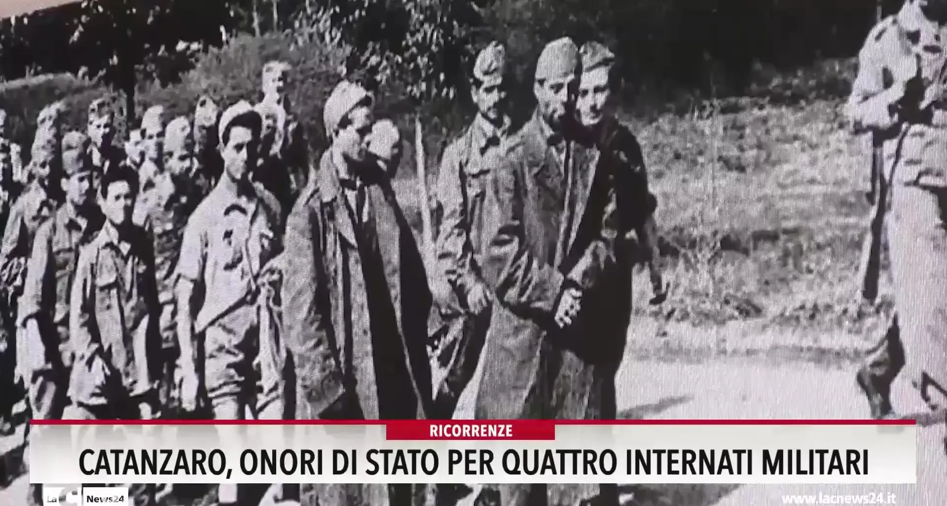 Catanzaro, onori di Stato per quattro internati militari