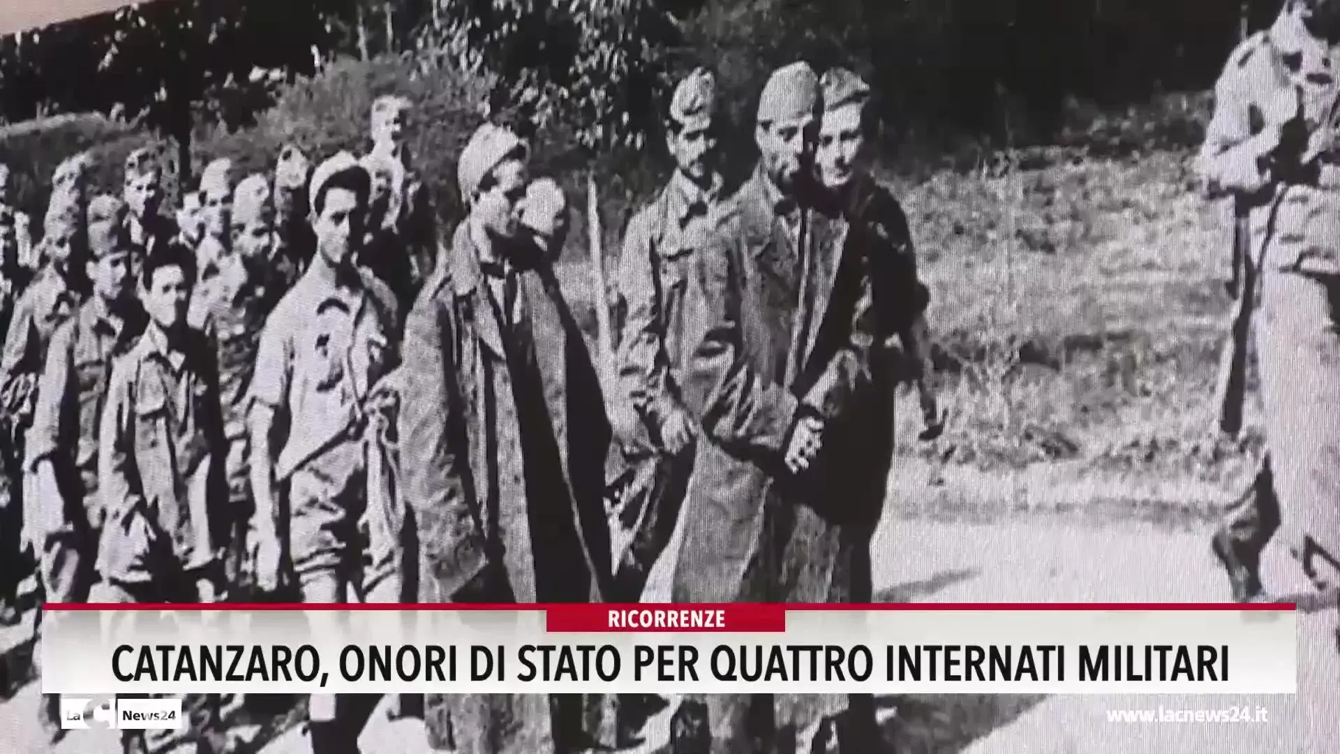 Catanzaro, onori di Stato per quattro internati militari