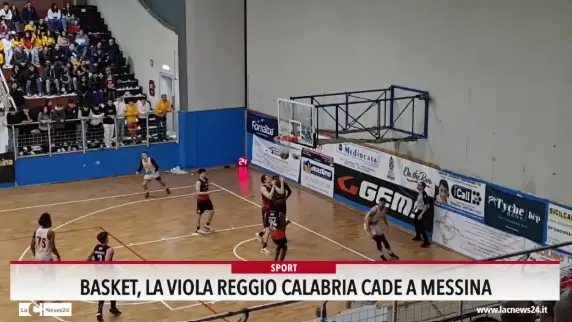 Basket, la Viola Reggio Calabria cade a Messina