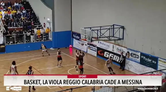 Basket, la Viola Reggio Calabria cade a Messina