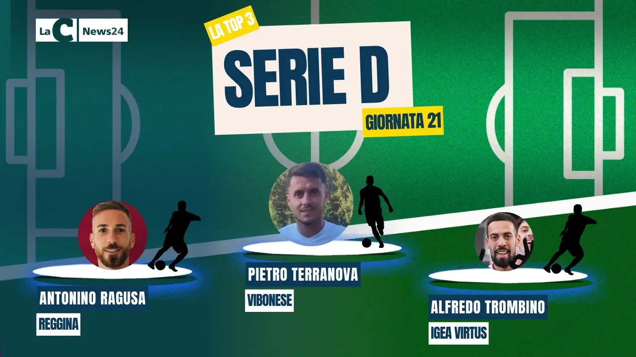 Serie D, Terranova si riprende la scena con una doppietta per la Vibonese: nella Top 3 anche Ragusa (Reggina) e Trombino (Igea Virtus)