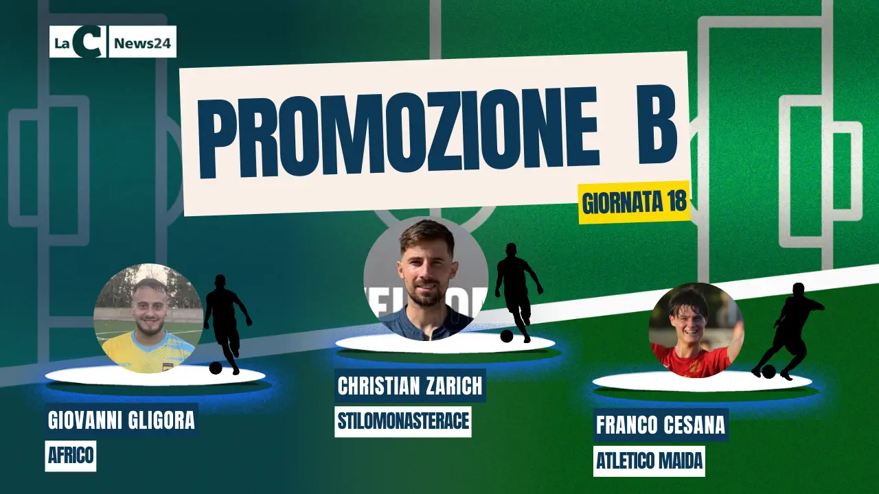 Promozione B, Zarich segna due gol e agguanta il primo posto della Top 3. Gligora lancia l'Africo, mentre l'Atletico Maida sprinta con Cesana