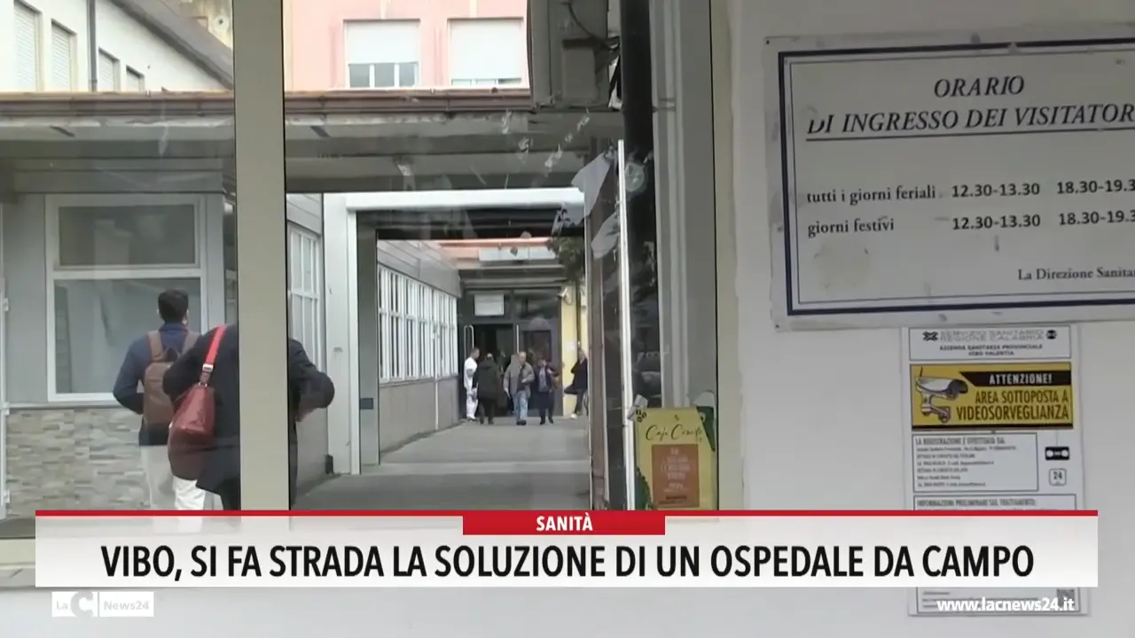 Vibo, si fa strada la soluzione di un ospedale da campo