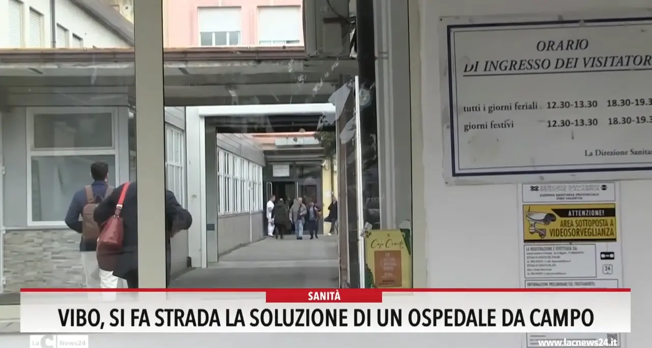 Vibo, si fa strada la soluzione di un ospedale da campo