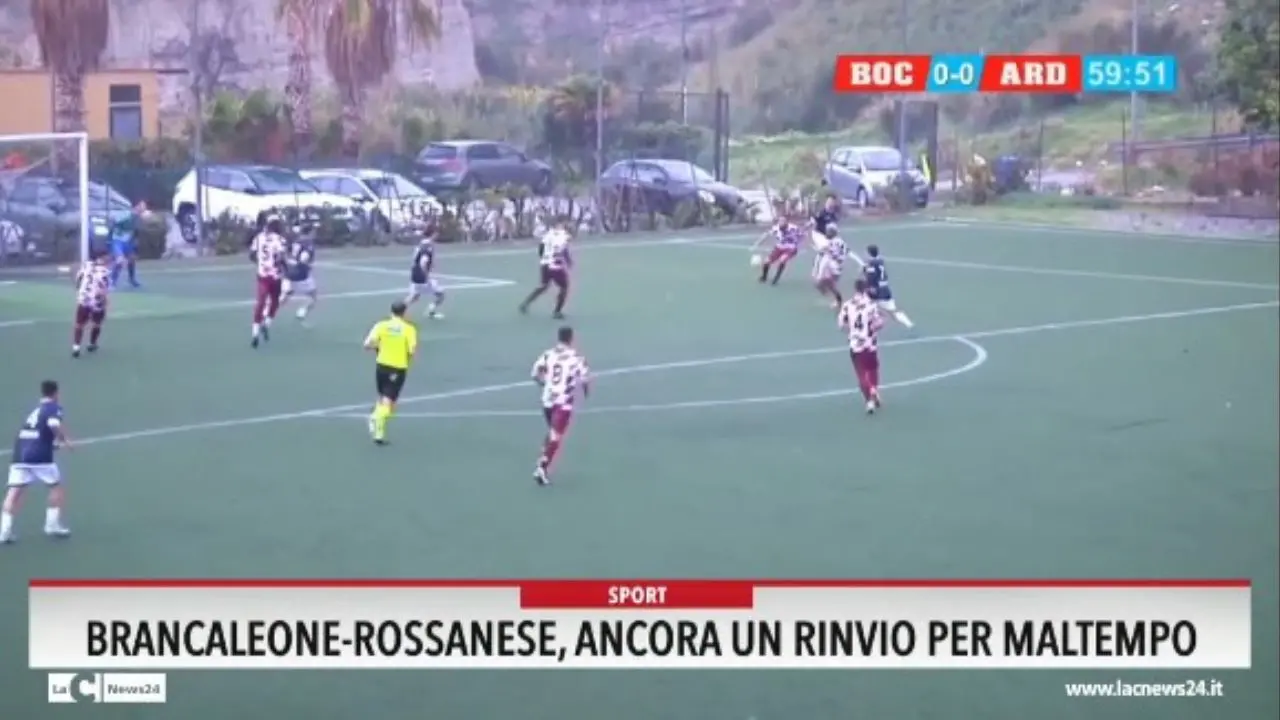 Brancaleone-Rossanese, ancora un rinvio per maltempo