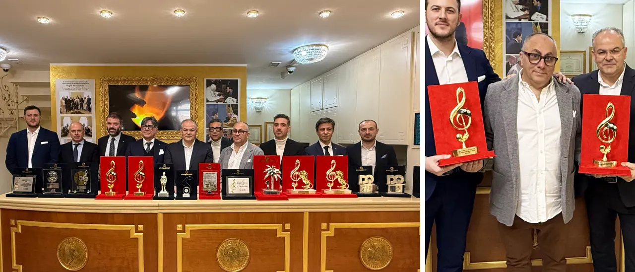 L’orafo calabrese Affidato presenta i premi speciali realizzati per il Festival di Sanremo