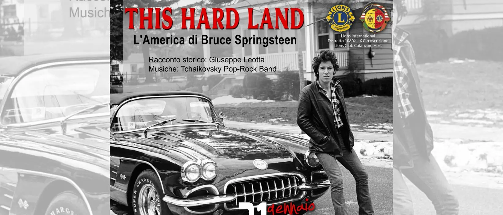 Lions e Conservatorio presentano “This hard land”, serata musicale dedicata a Bruce Springsteen al Comunale di Catanzaro