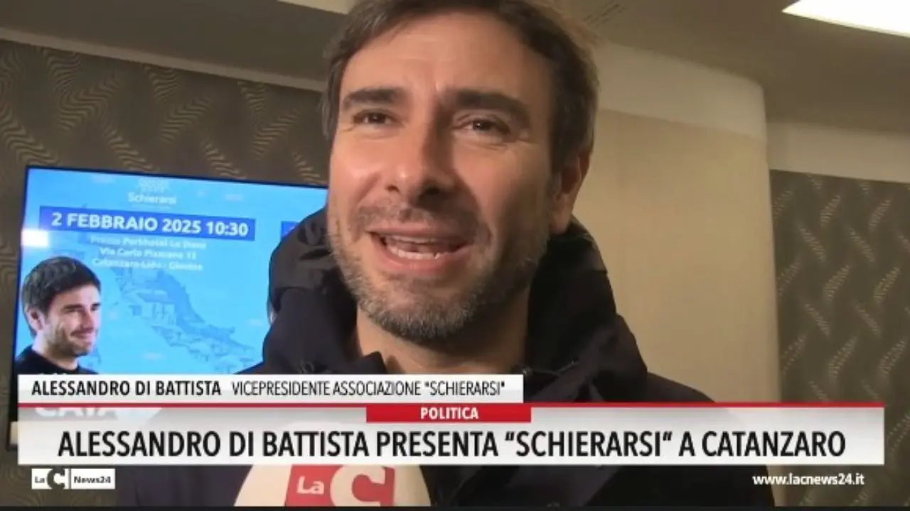 Di Battista presenta schierarsi a Catanzaro