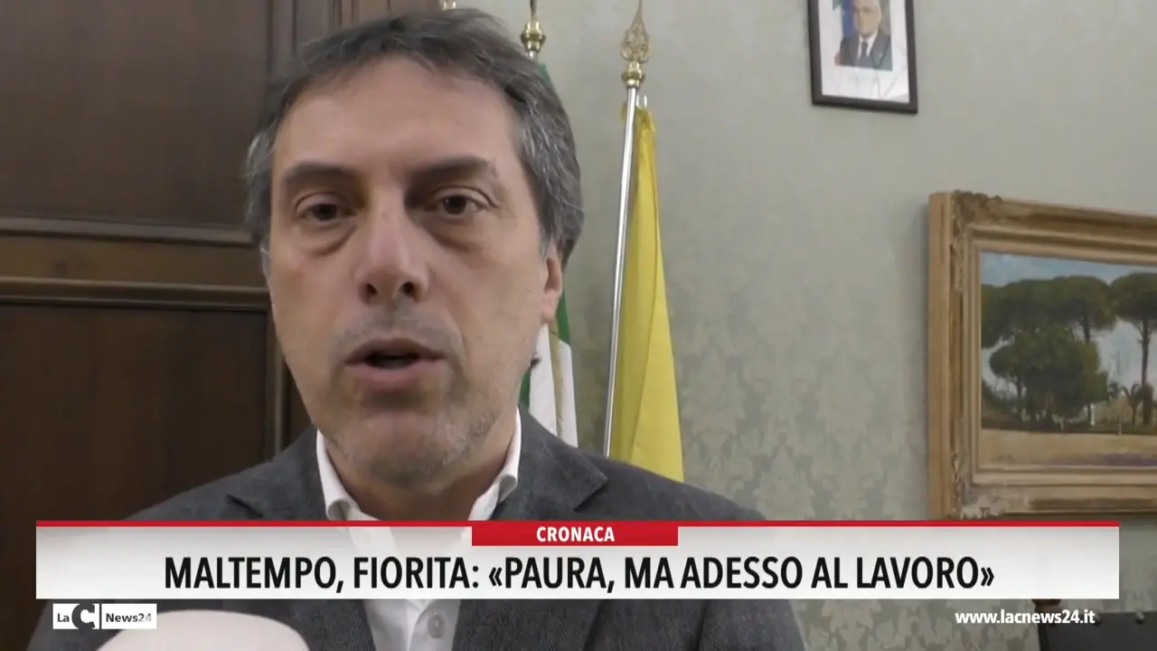 Maltempo, Fiorita: «Paura ma adesso al lavoro»