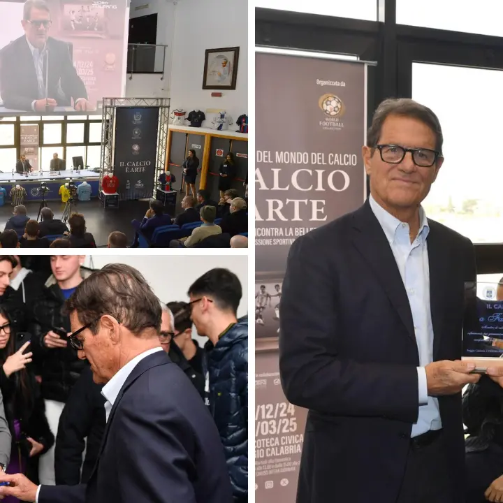 Fabio Capello a Reggio Calabria incontra gli studenti della Mediterranea: «Il calcio non è un gioco individuale, serve creare armonia»