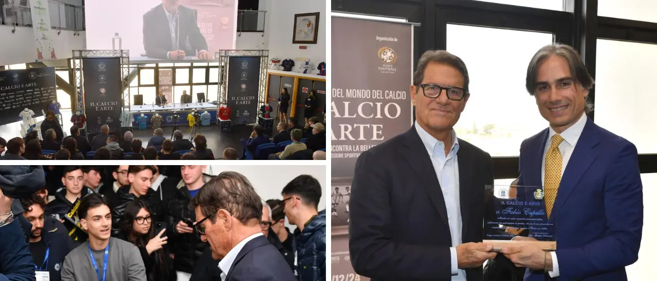 Fabio Capello a Reggio Calabria incontra gli studenti della Mediterranea: «Il calcio non è un gioco individuale, serve creare armonia»