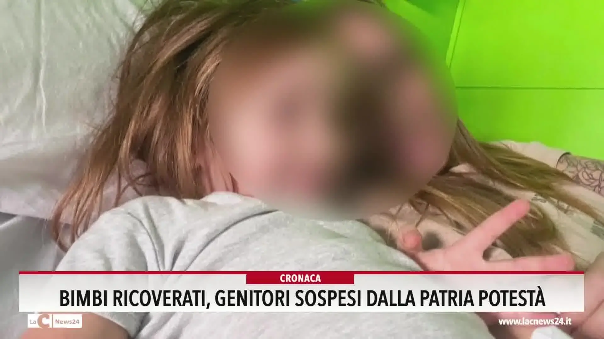 Bimbi ricoverati, genitori sospesi dalla patria potesta