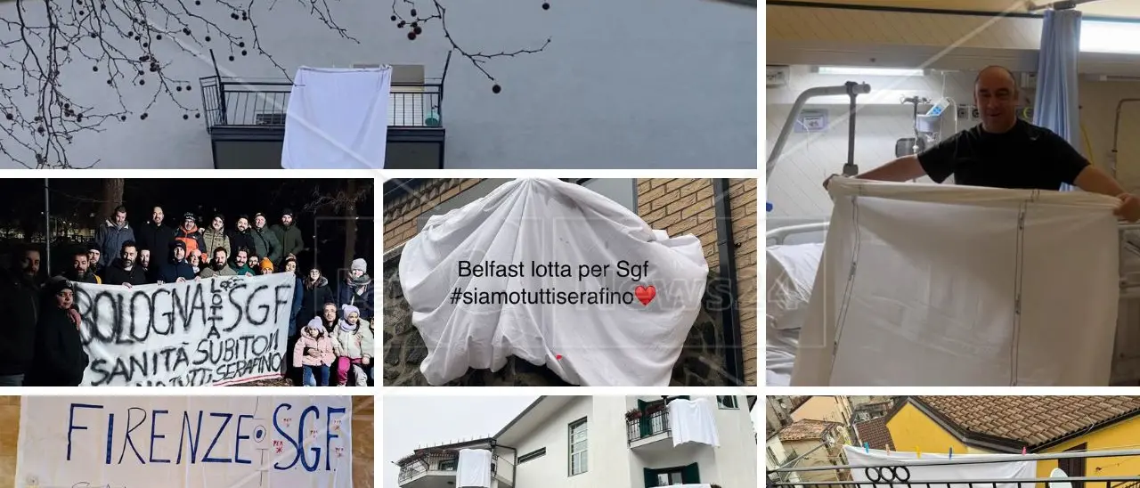 Anche a Belfast lenzuola bianche per ricordare Serafino Congi. E oggi la lotta per la sanità a San Giovanni in Fiore arriva a Cosenza\n