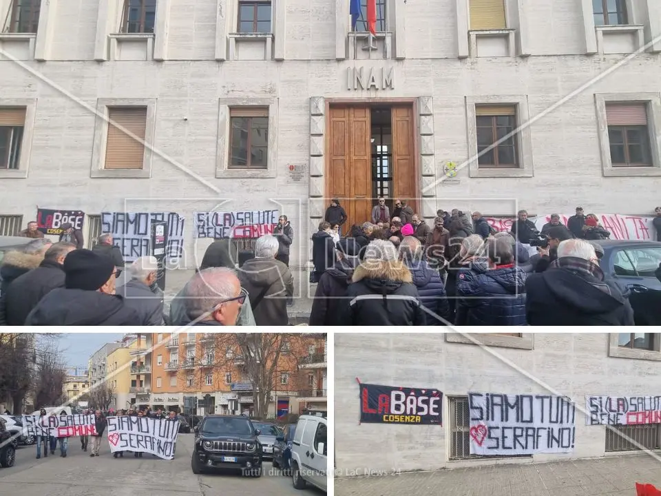 La morte di Serafino Congi è una ferita ancora aperta, la protesta arriva all’Asp di Cosenza: «Basta, vogliamo una sanità decente»