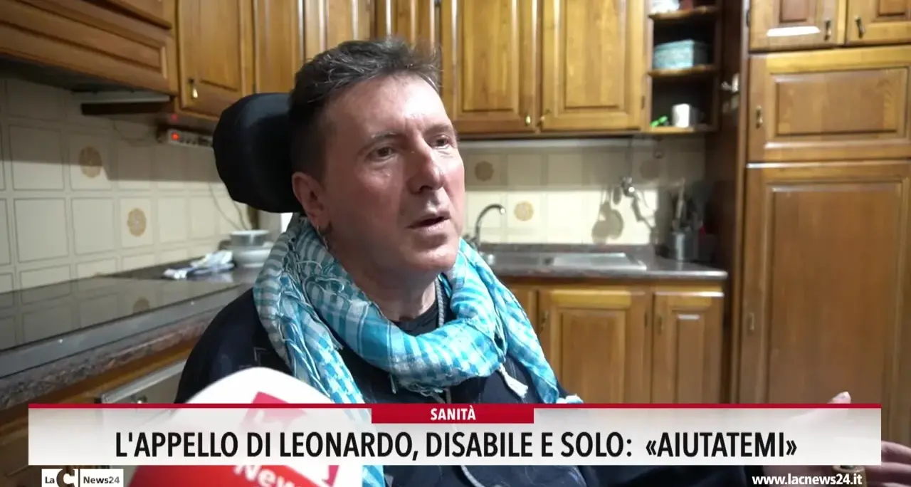 L'appello di Leonardo, disabile e solo: «Aiutatemi»