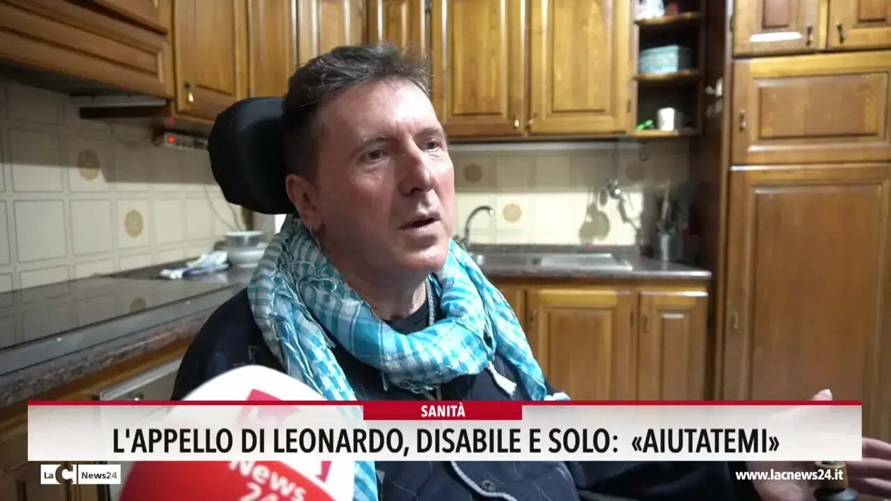 L'appello di Leonardo, disabile e solo: «Aiutatemi»