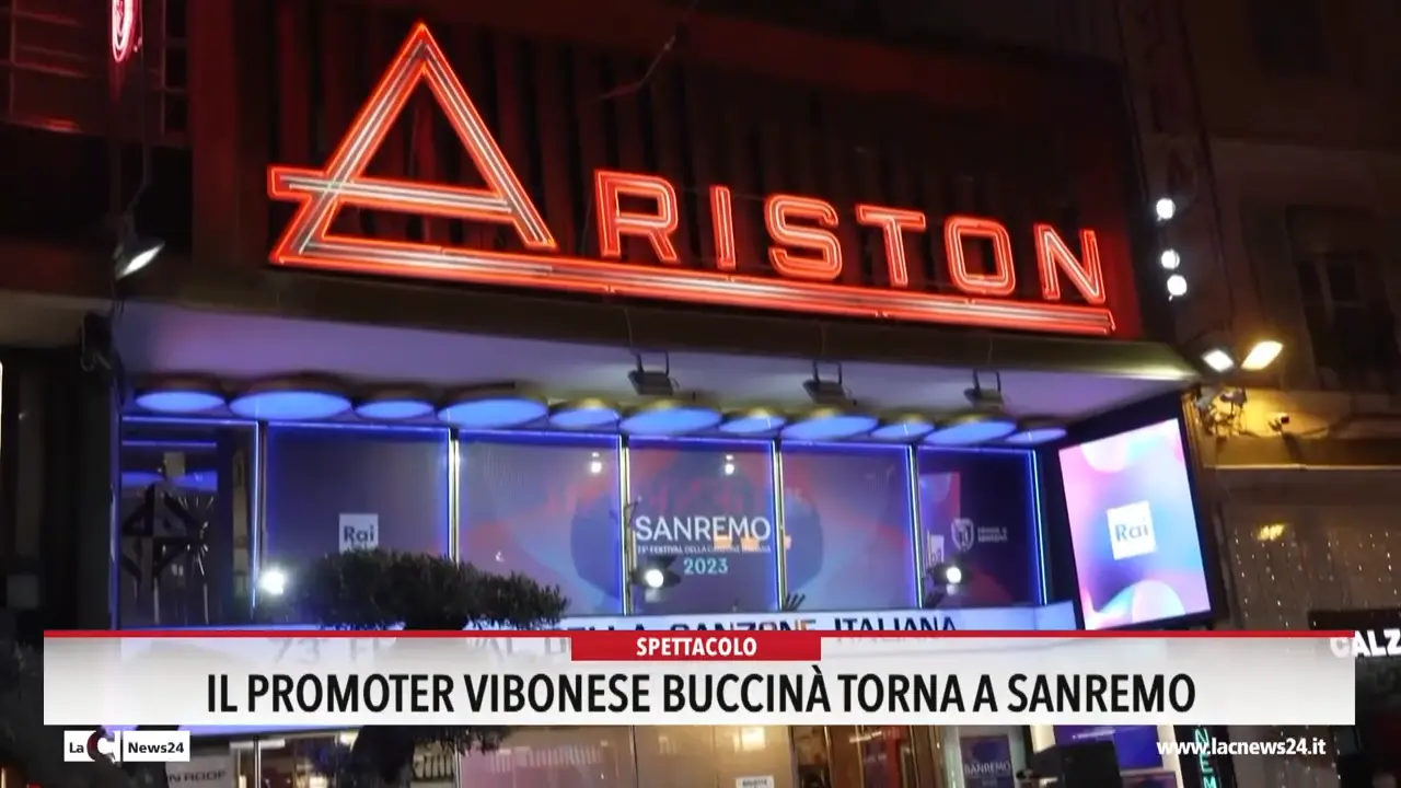 Il promoter vibonese Buccinà torna a Sanremo