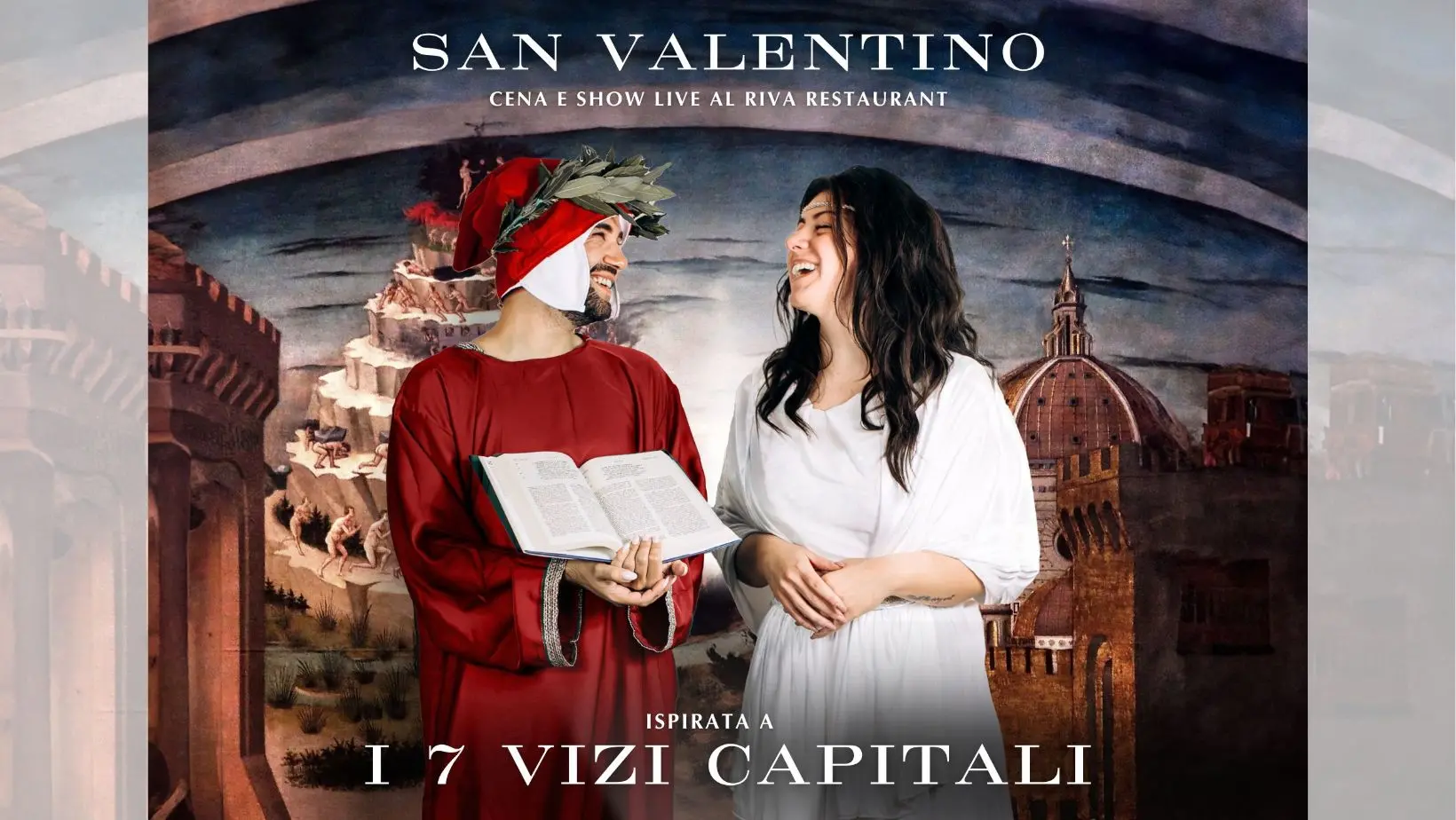 I 7 vizi capitali protagonisti della serata di San Valentino al Riva Restaurant di Falerna Marina