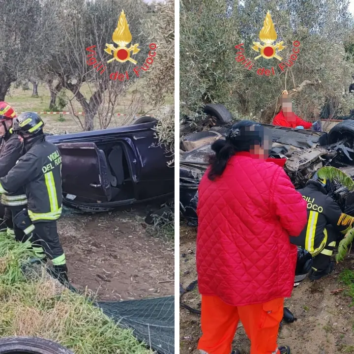 Incidente mortale a Borgia, auto finisce fuori strada e si ribalta dopo lo scontro con un’altra vettura: deceduto 36enne a bordo