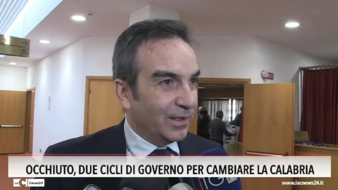 Occhiuto, due cicli di governo per cambiare la Calabria