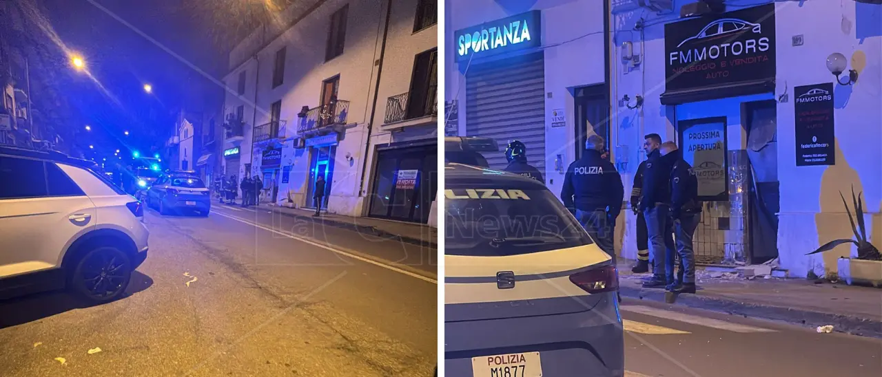 Cosenza, esplosione in un negozio di prossima apertura in centro città: indagini in corso, non si esclude nessuna ipotesi