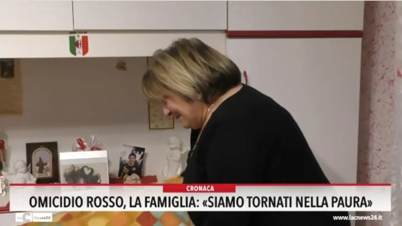 Omicidio Rosso, la famiglia: «Siamo tornati nella paura»