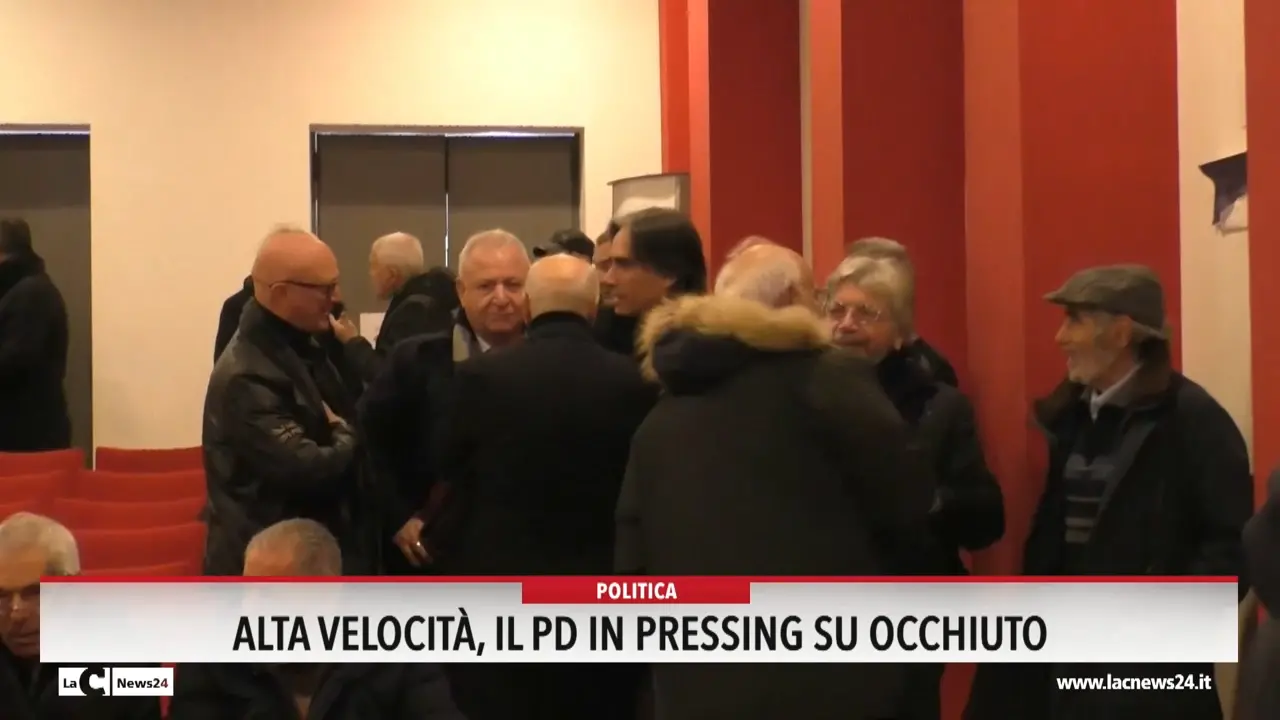 Alta velocità, il Pd in pressing su Occhiuto