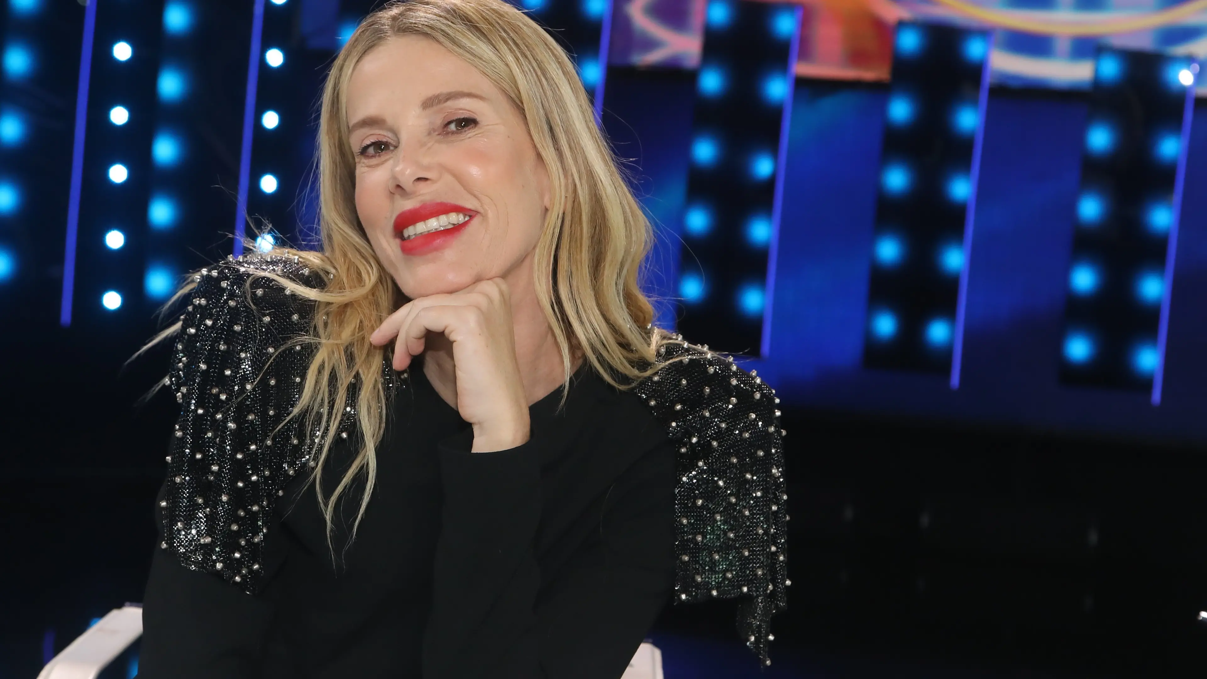 Roma, studi Rai ex Dear, trasmissione tv \"Tale e Quale Show\". Nella foto: Alessia Marcuzzi , Marco Provvisionato