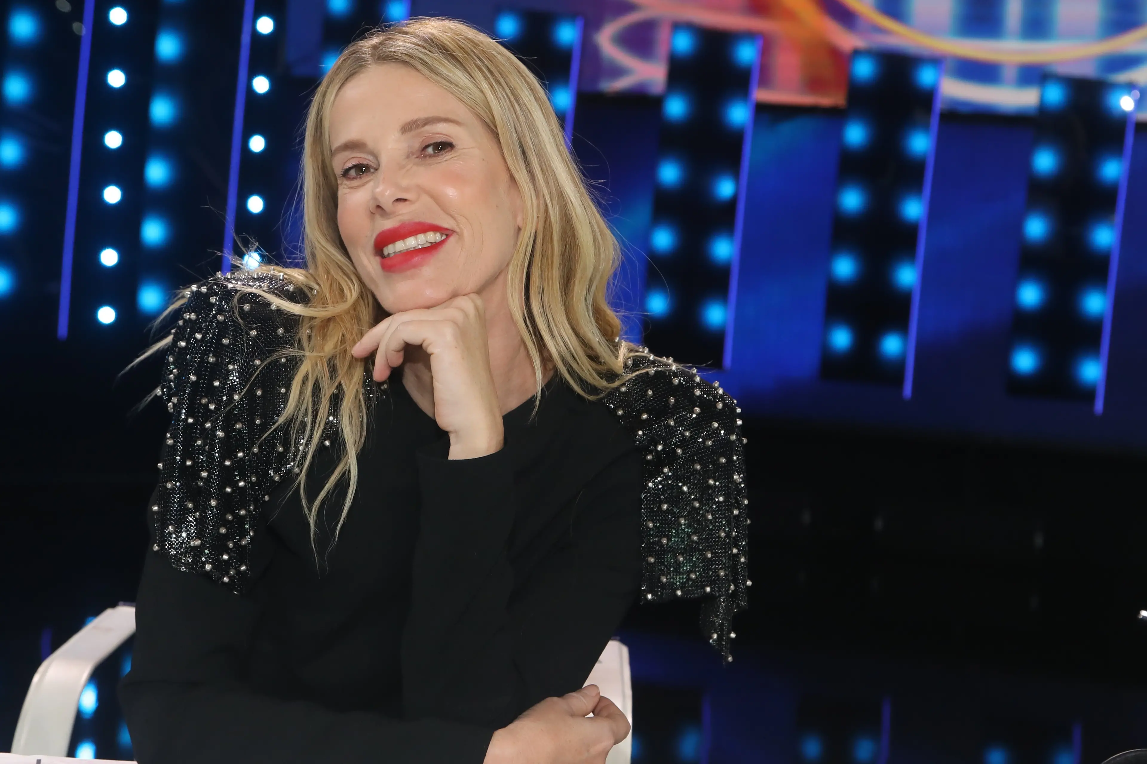 Roma, studi Rai ex Dear, trasmissione tv \"Tale e Quale Show\". Nella foto: Alessia Marcuzzi , Marco Provvisionato