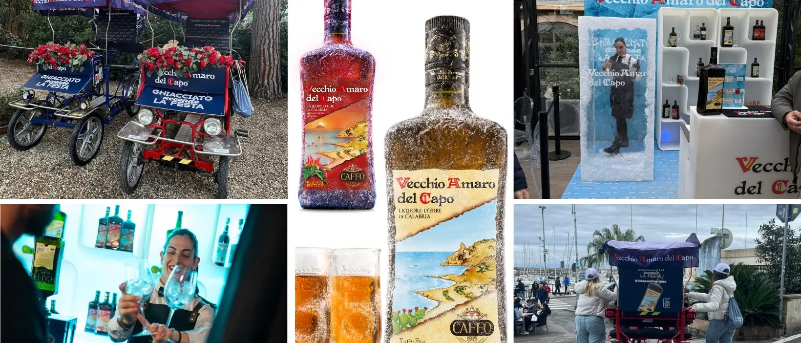 Vecchio Amaro del Capo ghiacciato protagonista della grande kermesse Sanremo 2025