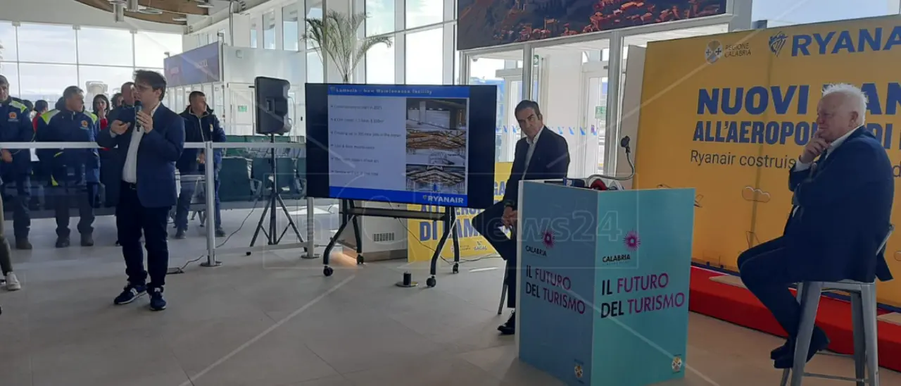 Due hangar a Lamezia Terme e 300 nuovi posti di lavoro, Ryanair annuncia nuovi investimenti negli aeroporti calabresi