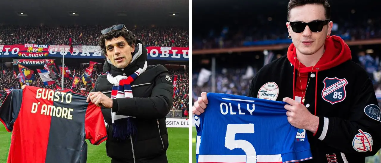 Festival di Sanremo 2025: derby calcistici sul palco dell’Ariston tra Milan, Juve, Roma e Napoli\n