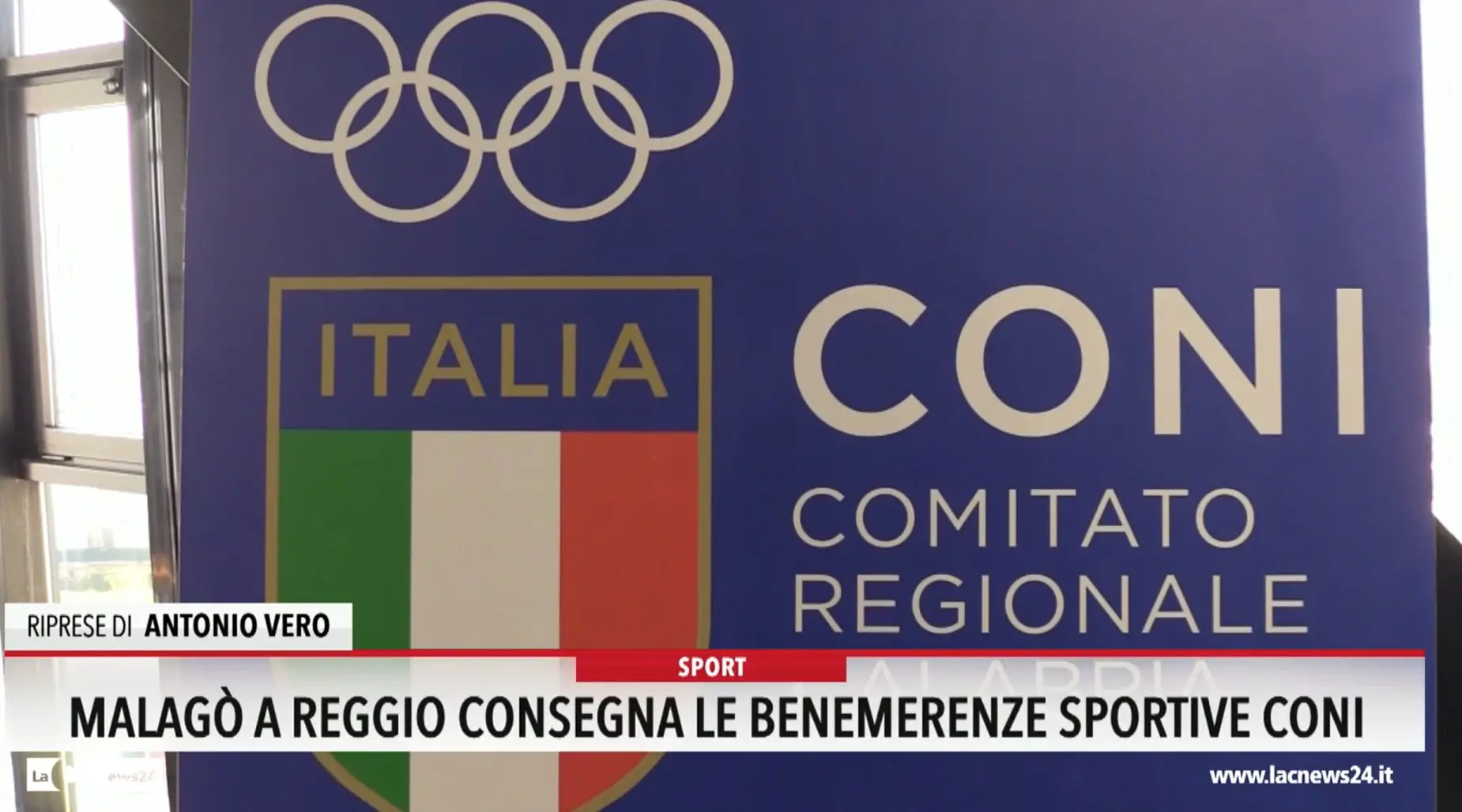 Malagò a Reggio consegna le benemerenze sportive Coni