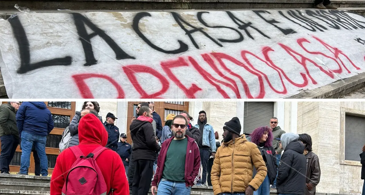 Emergenza abitativa a Cosenza: scongiurato (per ora) lo sgombero di via Savoia dopo la protesta di Prendocasa\n