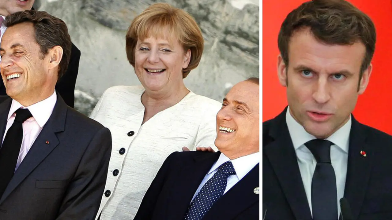 Macron tardivo snobba i vertici Ue. Quei sorrisini di Merkel e Sarkozy contro Berlusconi: venti di scissione in Forza Italia?\n