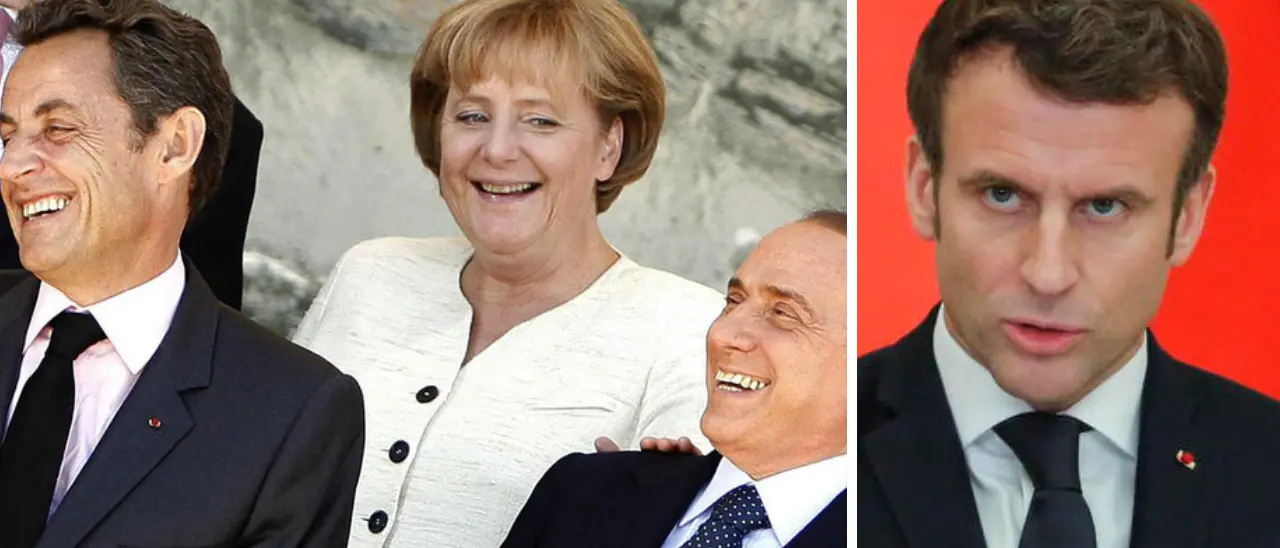 Macron tardivo snobba i vertici Ue. Quei sorrisini di Merkel e Sarkozy contro Berlusconi: venti di scissione in Forza Italia?\n