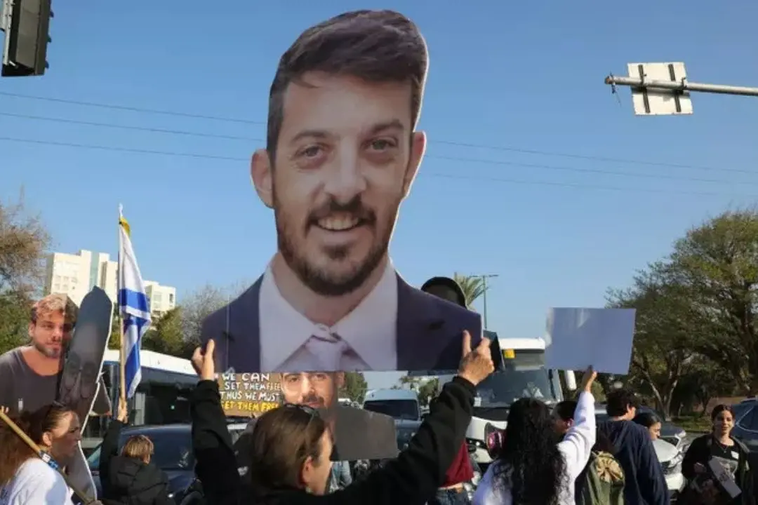 Una manifestazione per la liberazione degli ostaggi