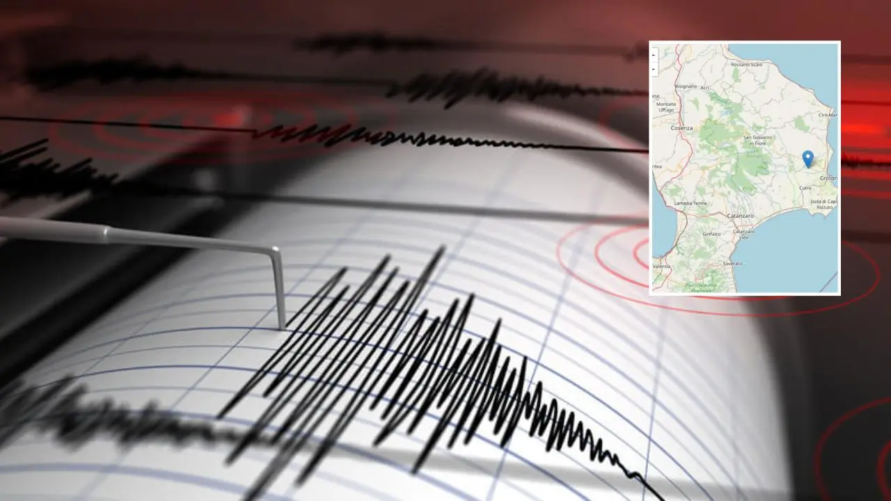 Terremoto in Calabria, sciame sismico nel Crotonese: registrate otto scosse, la più forte di magnitudo 3.7