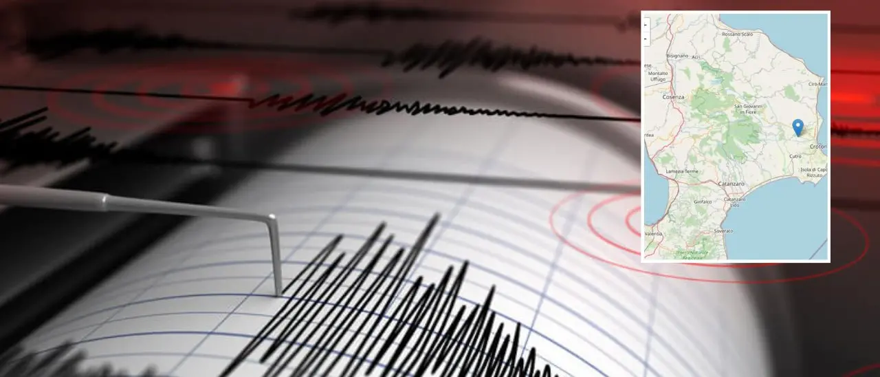 Terremoto in Calabria, sciame sismico nel Crotonese: registrate otto scosse, la più forte di magnitudo 3.7