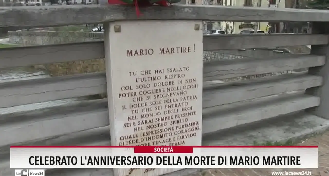 Celebrato l'anniversario della morte di Mario Martire