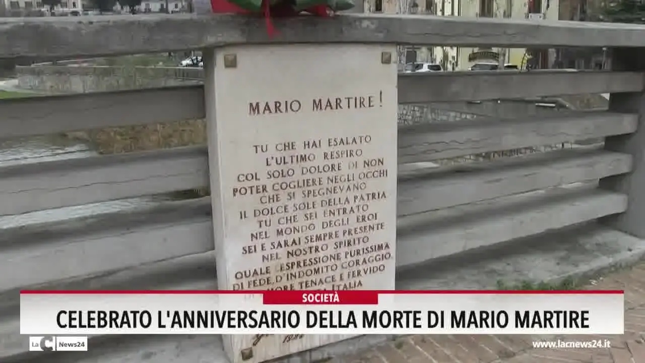 Celebrato l'anniversario della morte di Mario Martire