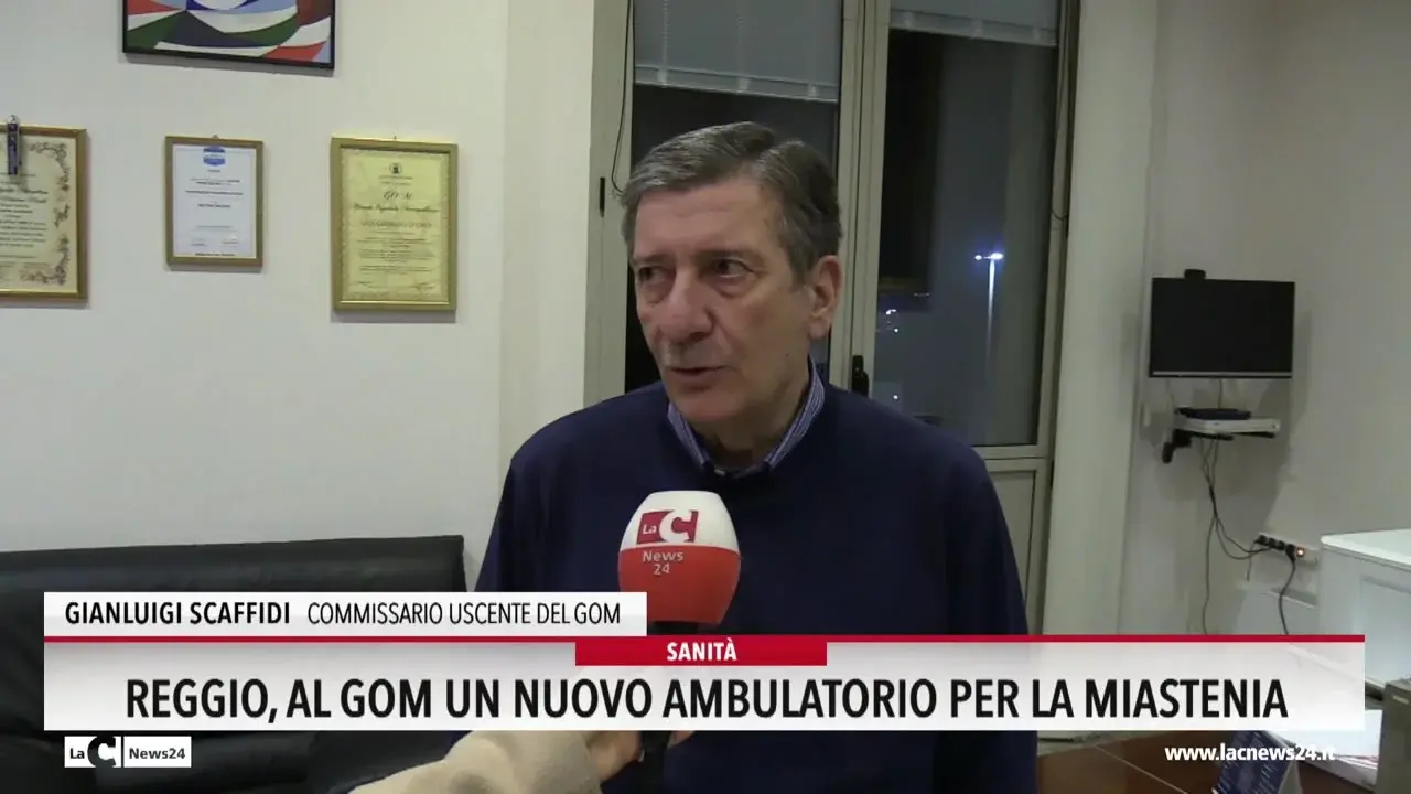 Reggio, al Gom un nuovo ambulatorio per la miastenia