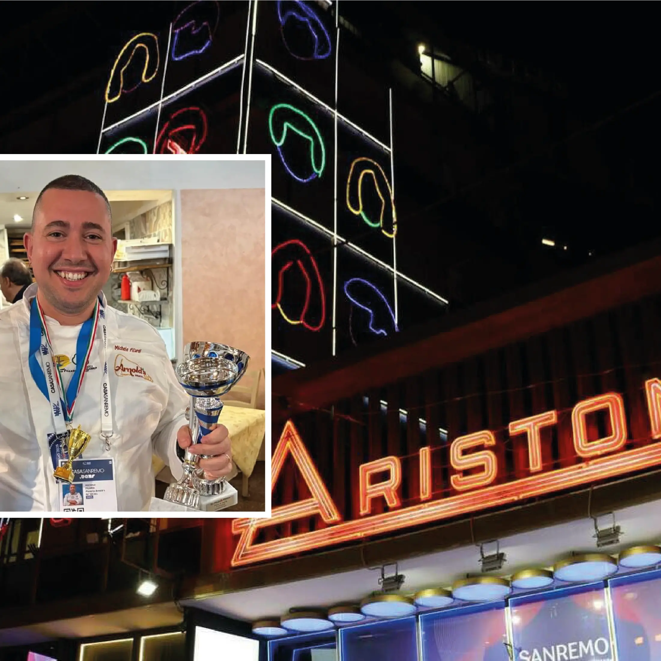 A Sanremo “La pizza è musica”, la competizione gastronomica premia il giovane calabrese Michele Filardi\n