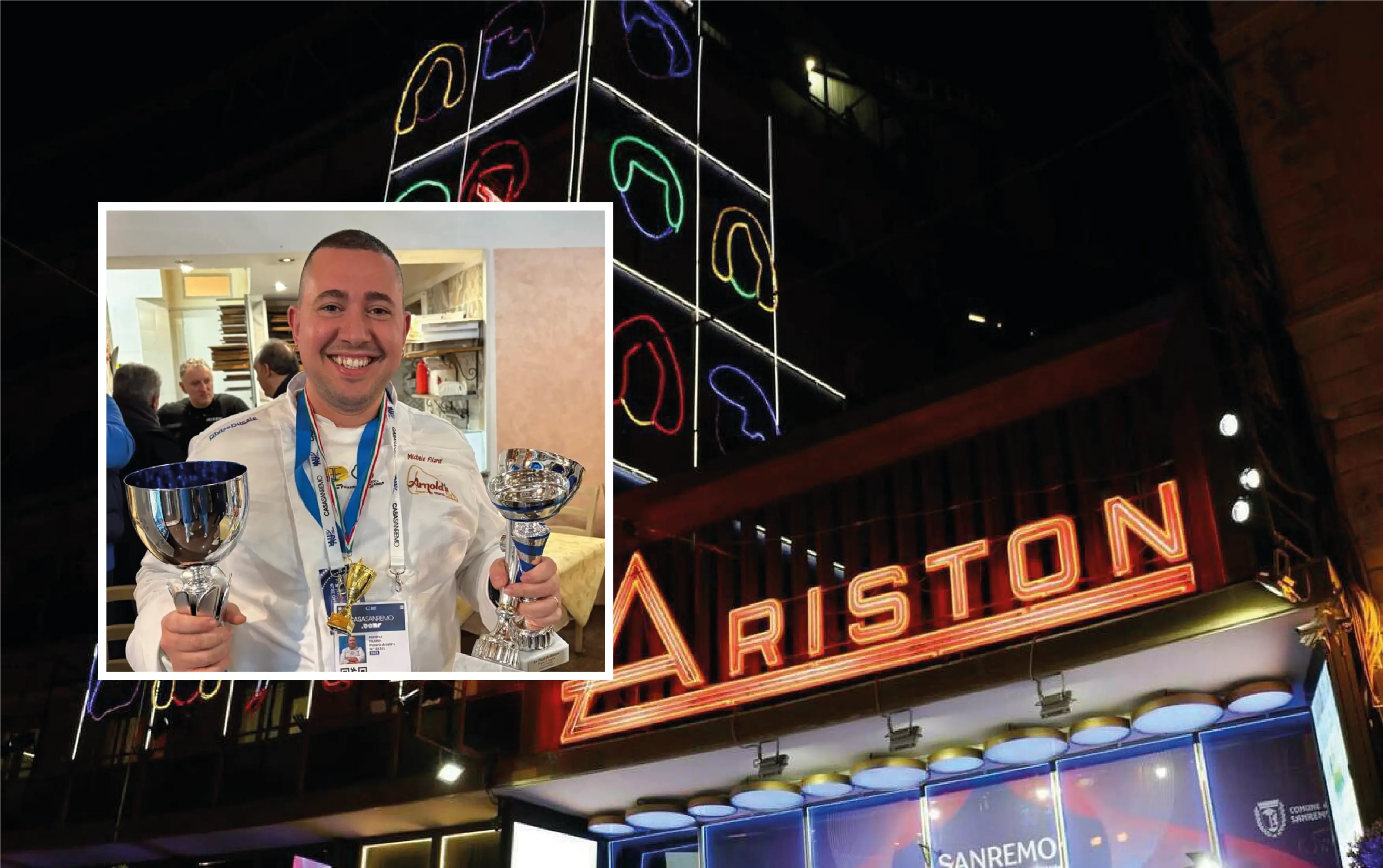 A Sanremo “La pizza è musica”, la competizione gastronomica premia il giovane calabrese Michele Filardi\n