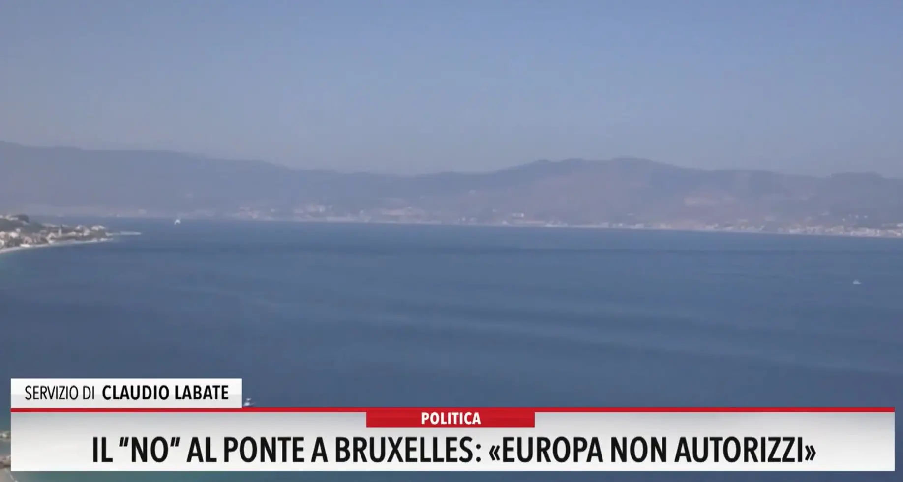 Il \"No al ponte\" a Bruxelles: «Europa non autorizzi»