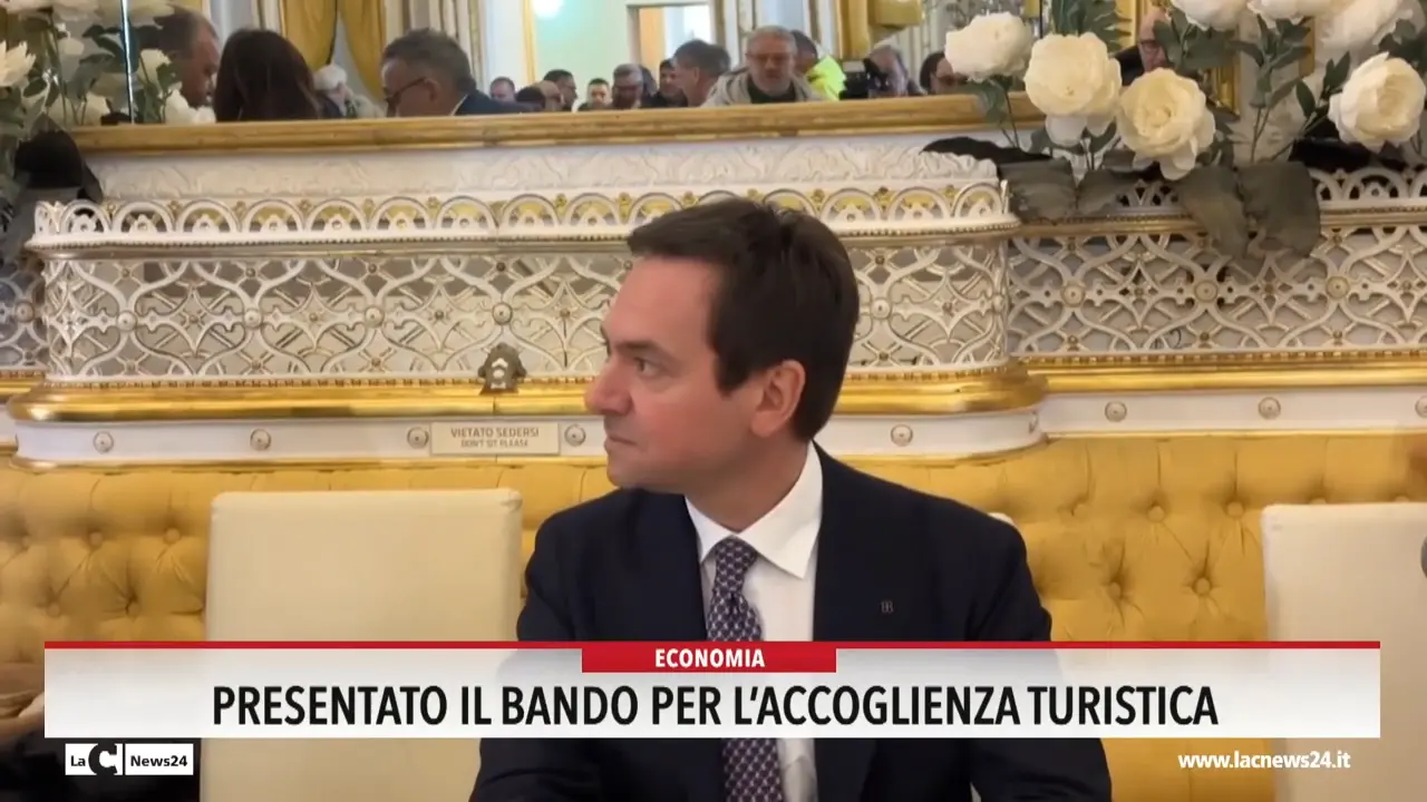 Presentato il bando per l'accoglienza turistica